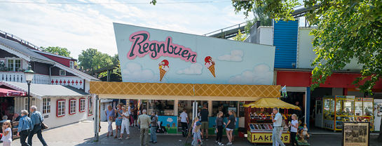 Bakken Cafe Is Fastfood Regnbuen Facade