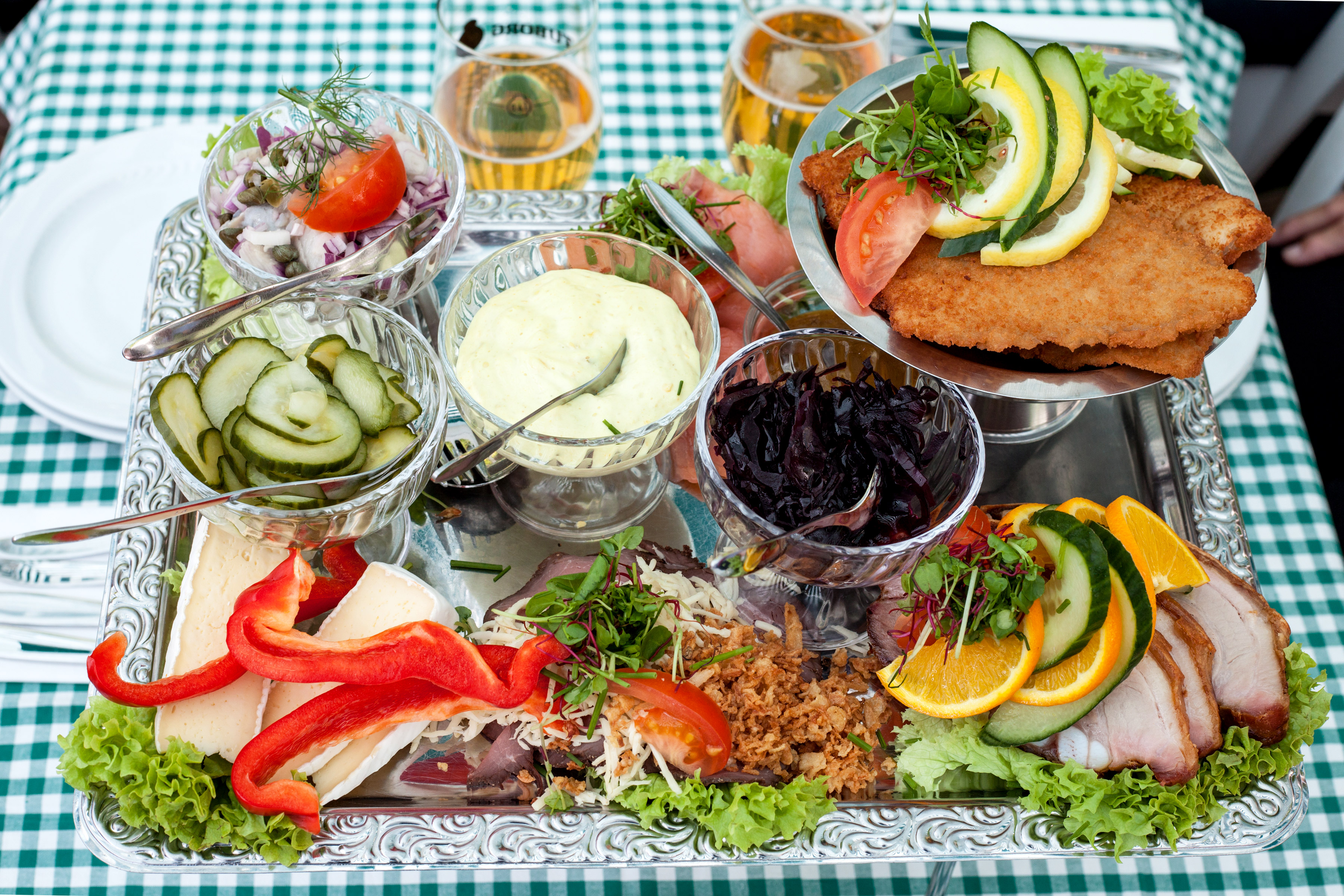 Bakken Mad Drikkevarer Platte Buffet