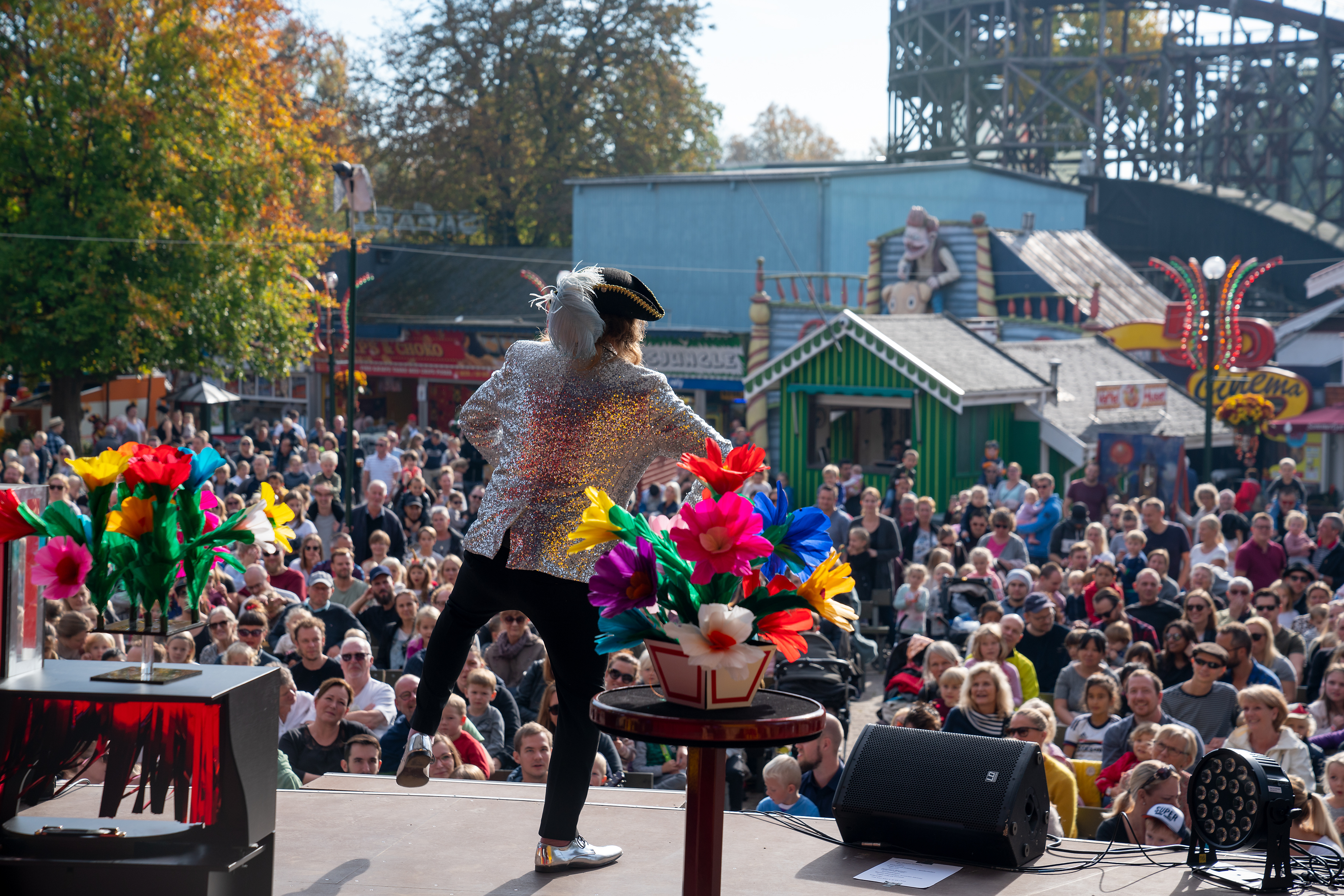 Onkel Reje Efteraarsferie Show Efteraar Aktivitet Underholdning Friluftsscenen Ferie
