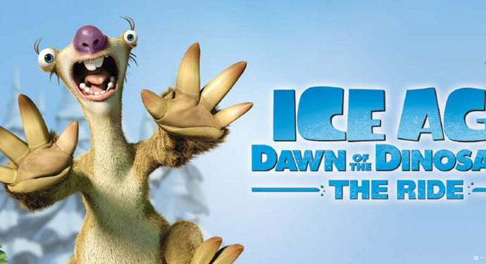 Oplev Ice Age: Dawn of the Dinosaurs - The Ride på Bakken i 5D Cinema